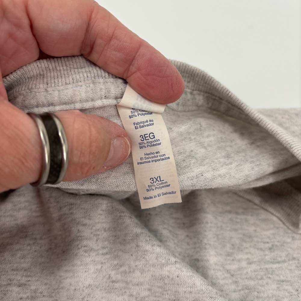 Jerzees Mens Long Sleeve T-Shirt 3XL Gray Third Saturday In October 2022 Rivals - Picture 8 of 10